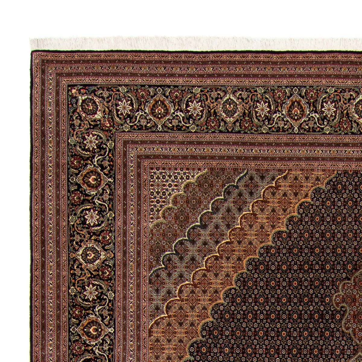 Tapis persan - Tabriz - 348 x 252 cm - marron