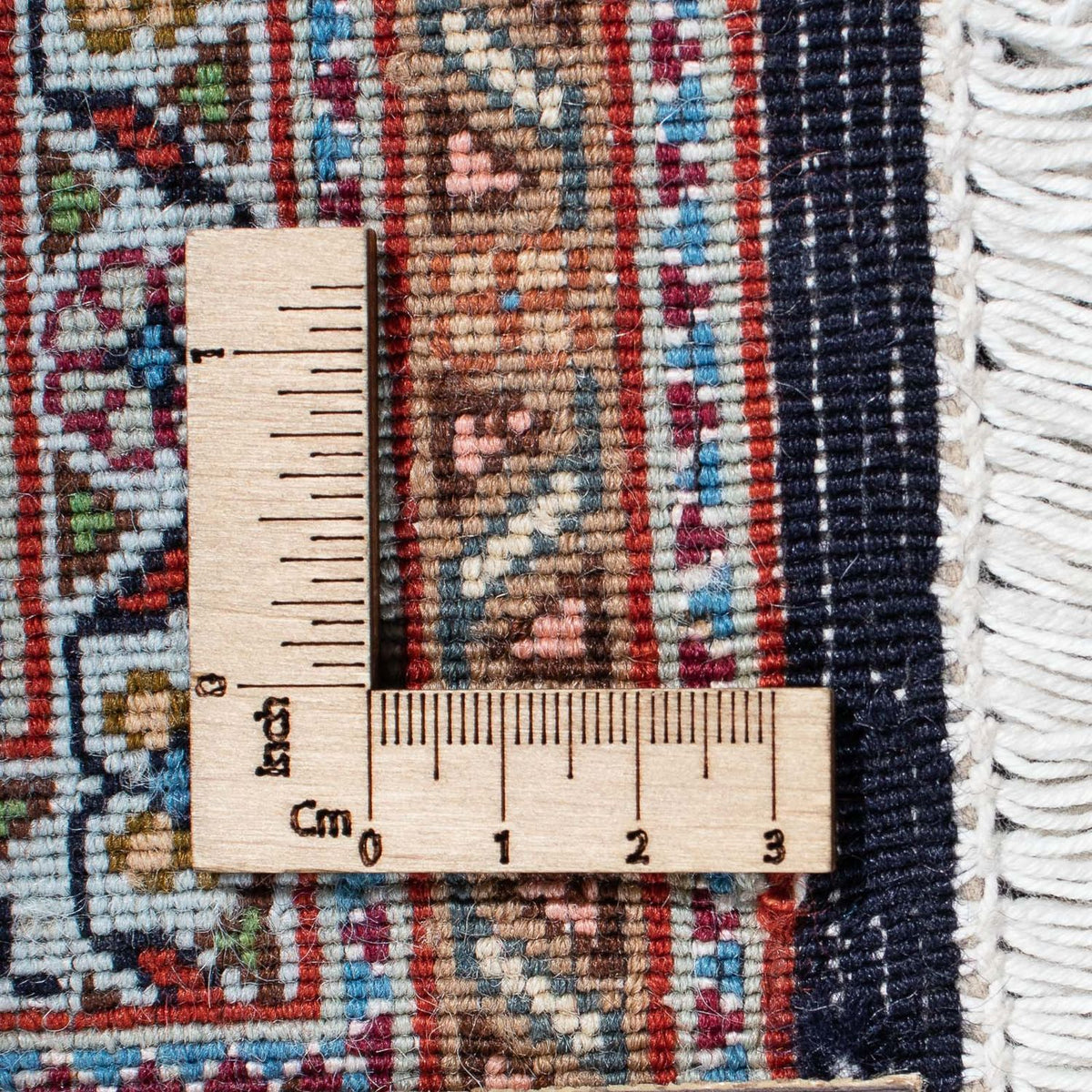 Tapis persan - Tabriz - 297 x 205 cm - bleu foncé