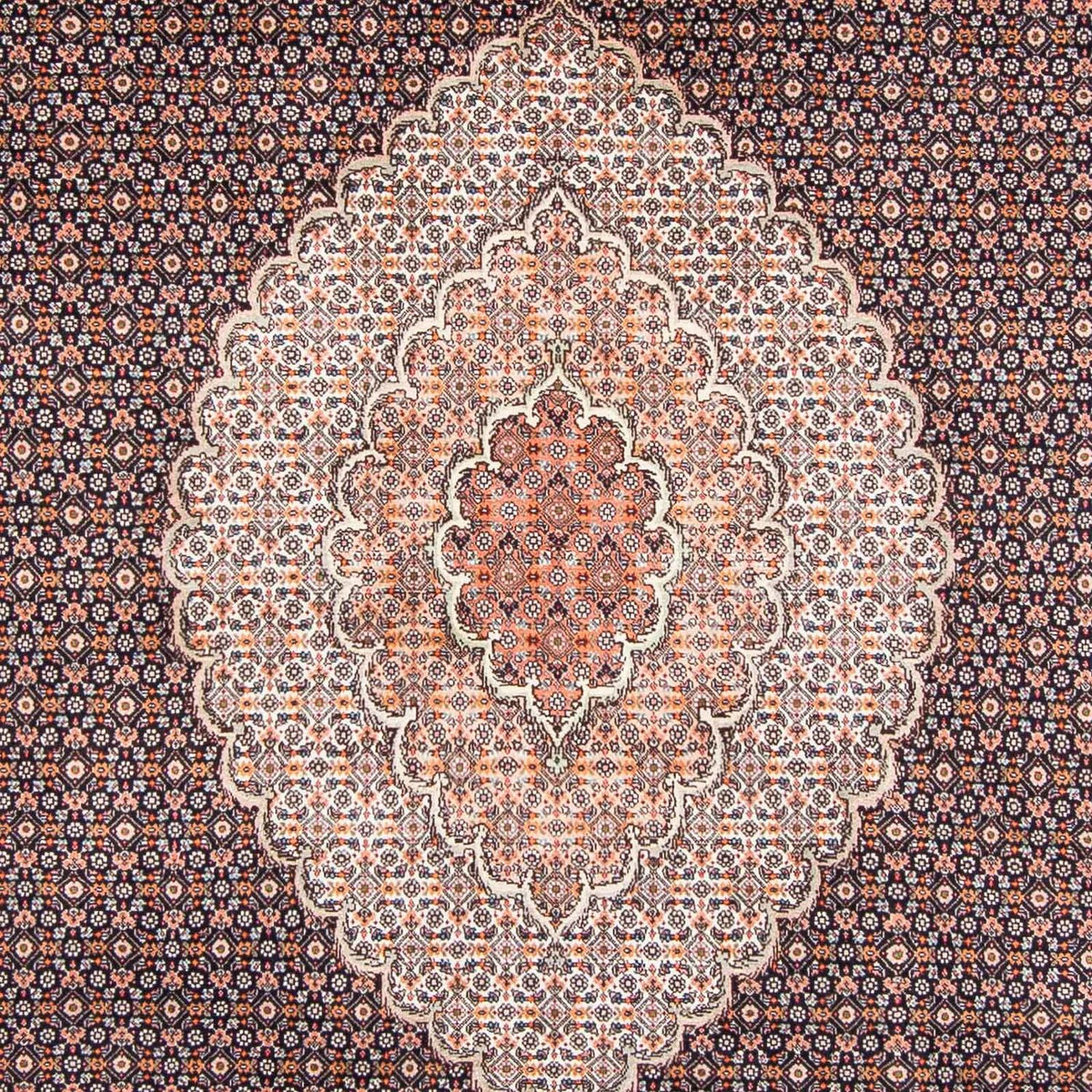 Tapis persan - Tabriz - 294 x 198 cm - bleu foncé