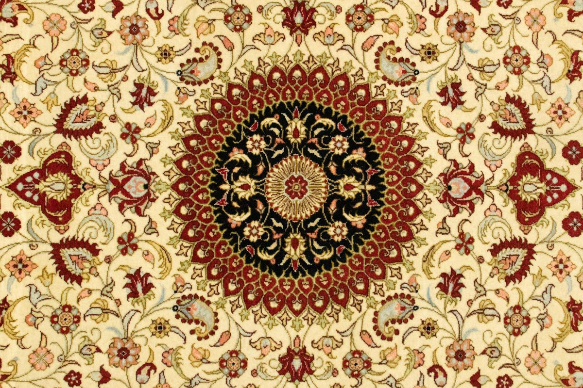 Tapis persan - Ghom - 154 x 107 cm - beige