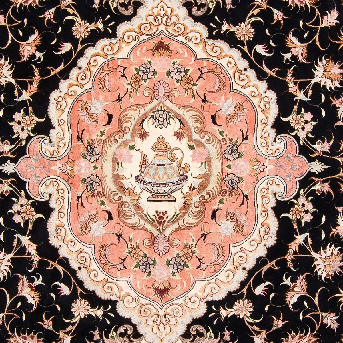 Tapis persan - Tabriz - Royal - 350 x 250 cm - bleu foncé