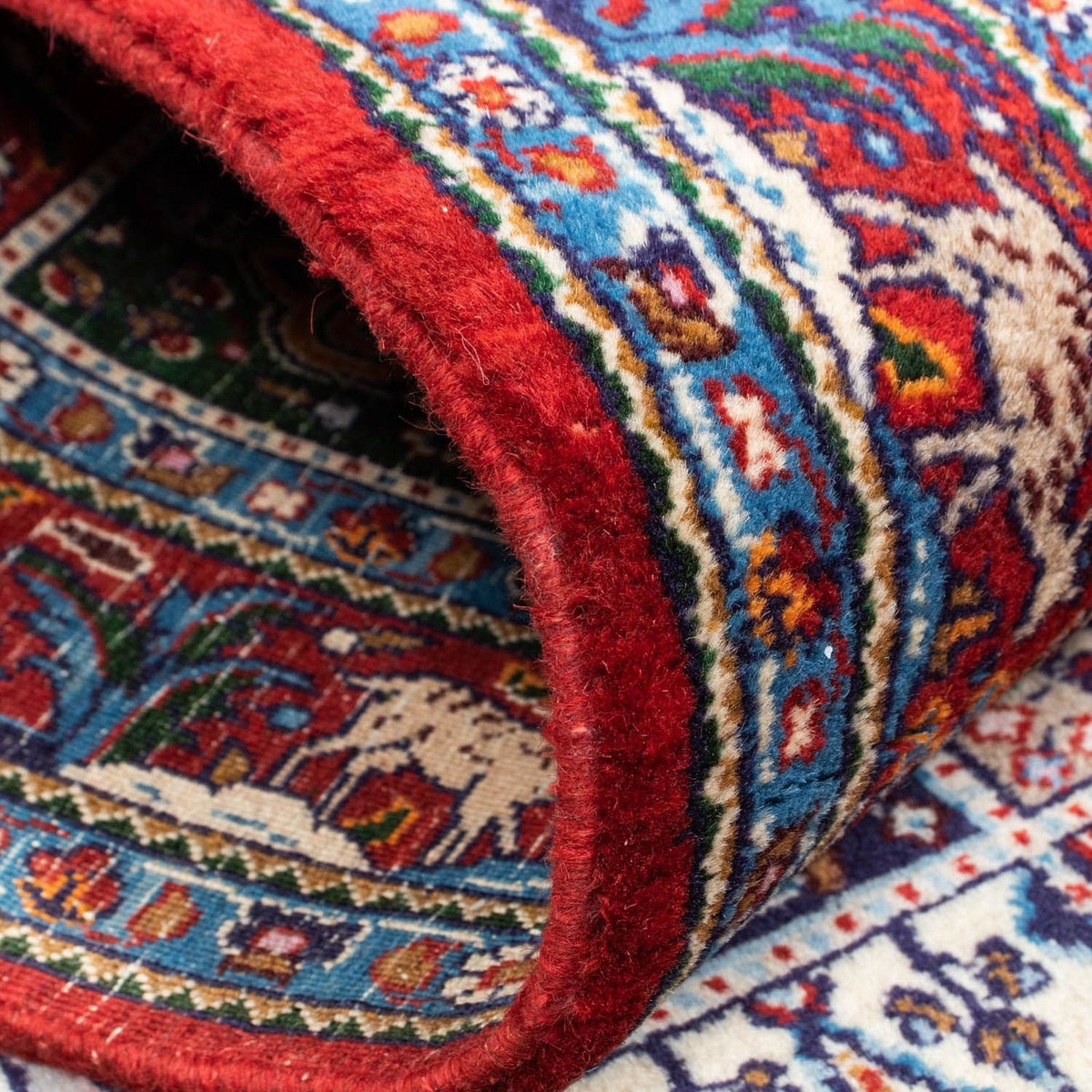 Tapis de couloir Tapis persan - Classique - 395 x 81 cm - rouge