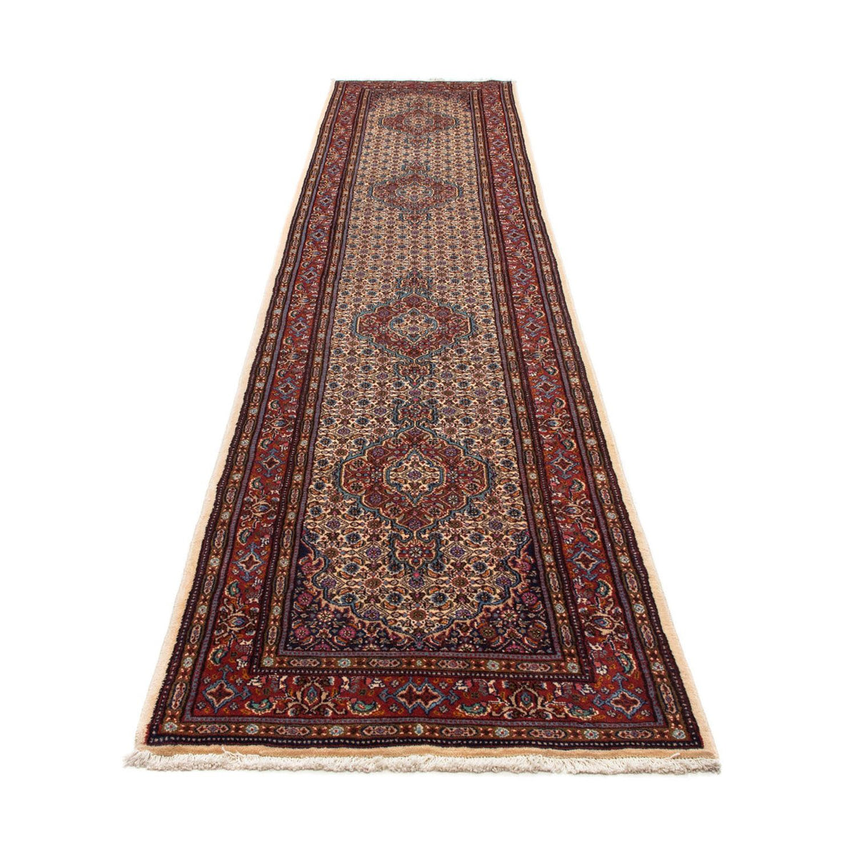Tapis de couloir Tapis persan - Classique - 405 x 81 cm - beige