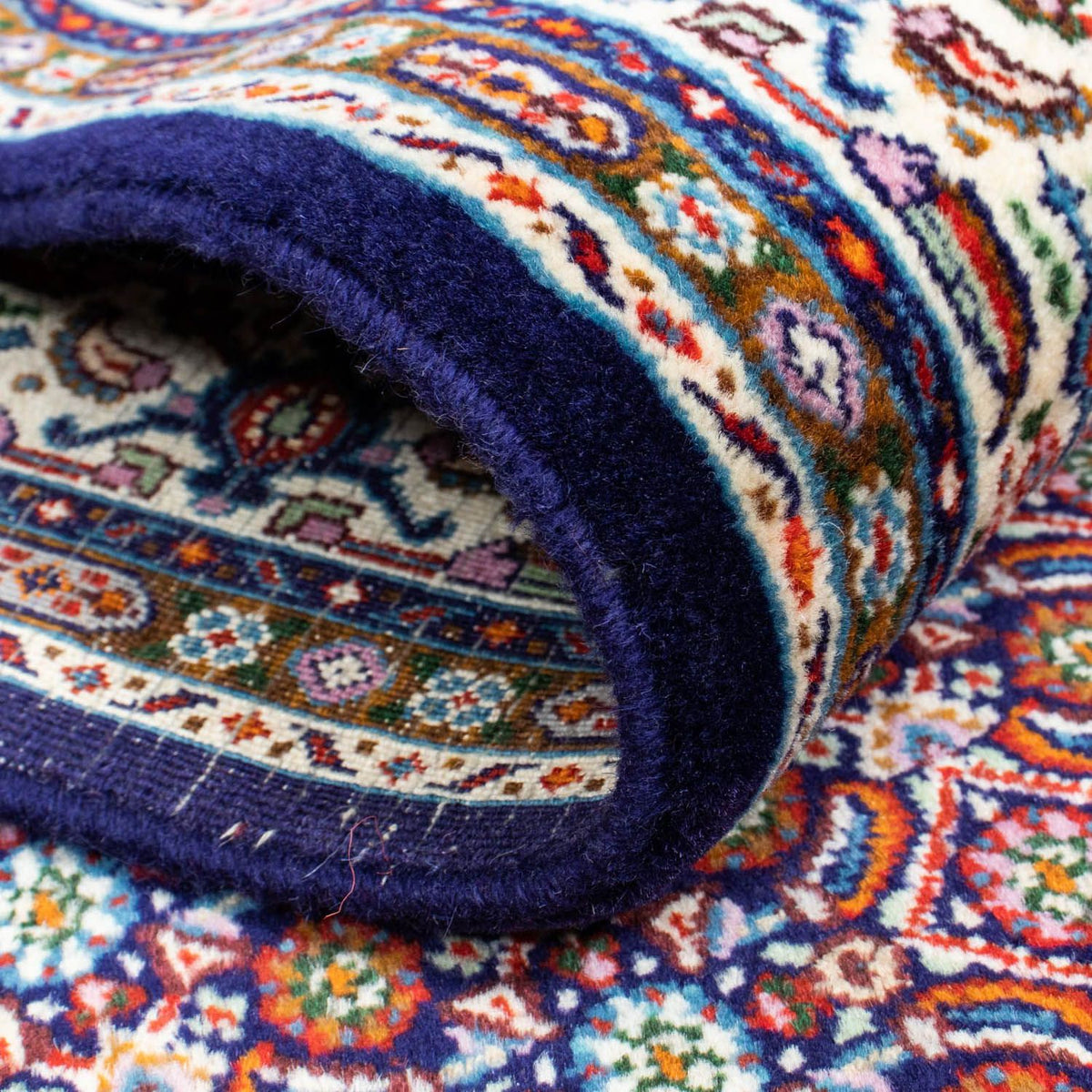 Tapis de couloir Tapis persan - Classique - 300 x 80 cm - bleu foncé