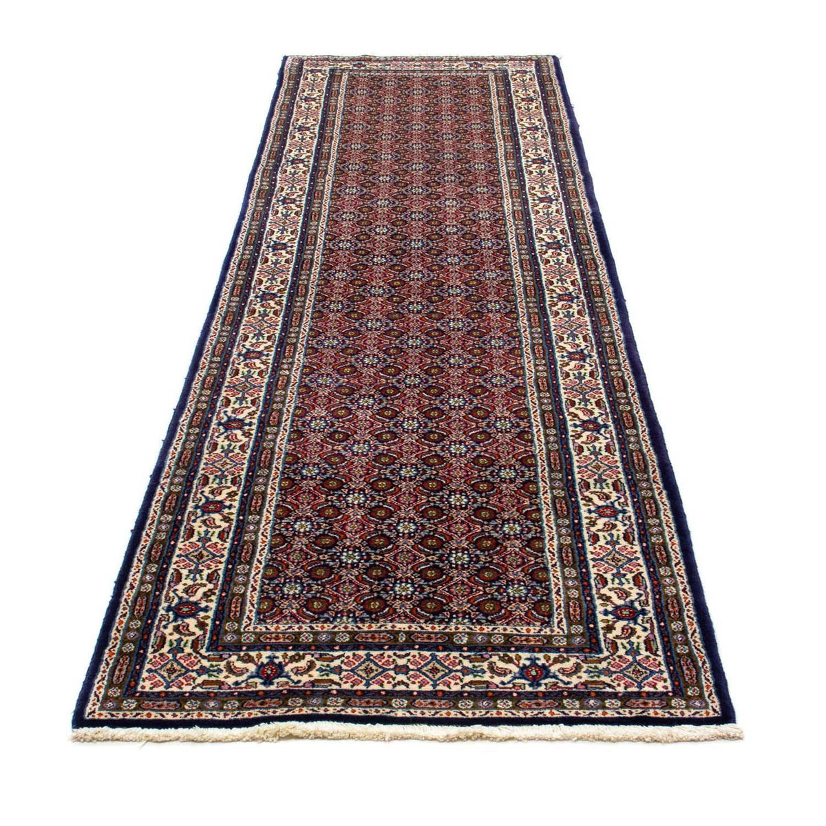 Tapis de couloir Tapis persan - Classique - 300 x 80 cm - bleu foncé