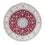 Tapis persan - Nain ronde  - 250 x 250 cm - rouge foncé