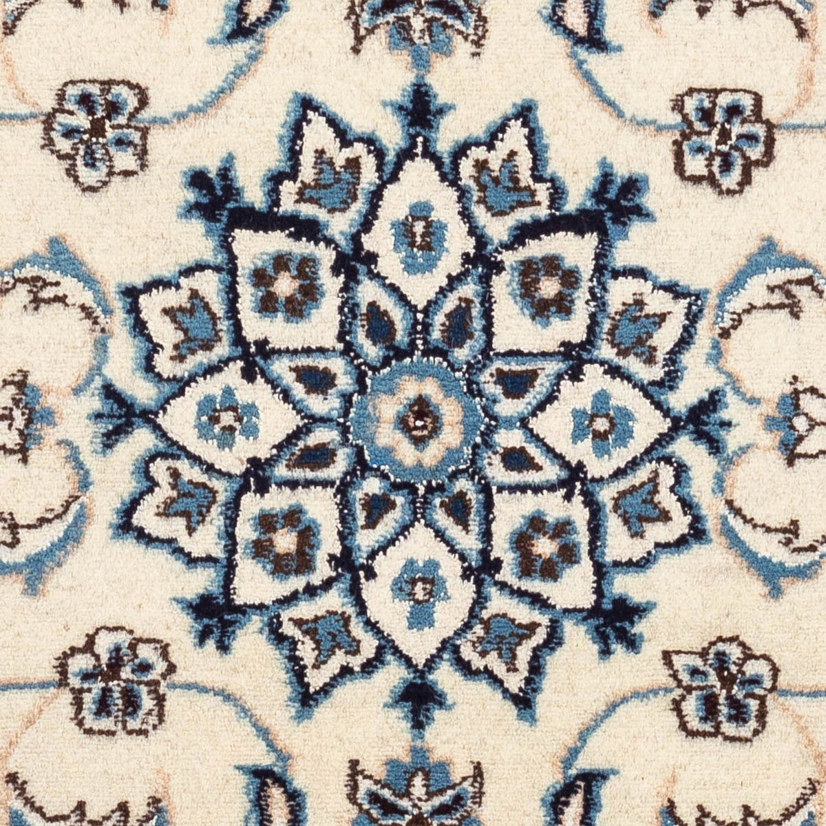 Tapis persan - Nain - 139 x 70 cm - beige