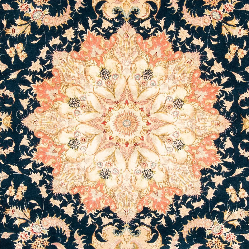 Tapis persan - Tabriz - Royal - 308 x 200 cm - bleu foncé