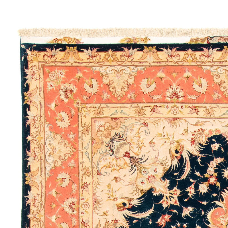 Tapis persan - Tabriz - Royal - 308 x 200 cm - bleu foncé