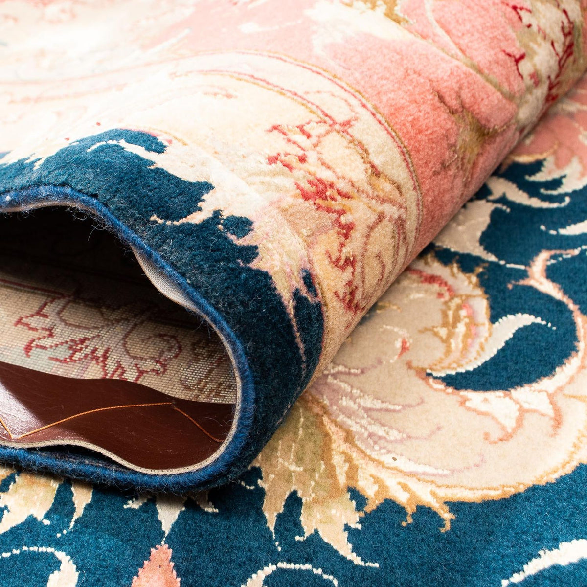 Tapis persan - Tabriz - Royal - 308 x 200 cm - bleu foncé