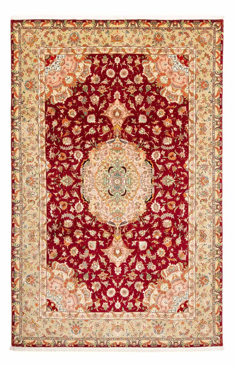 Tapis persan - Tabriz - Royal - 312 x 204 cm - rouge foncé