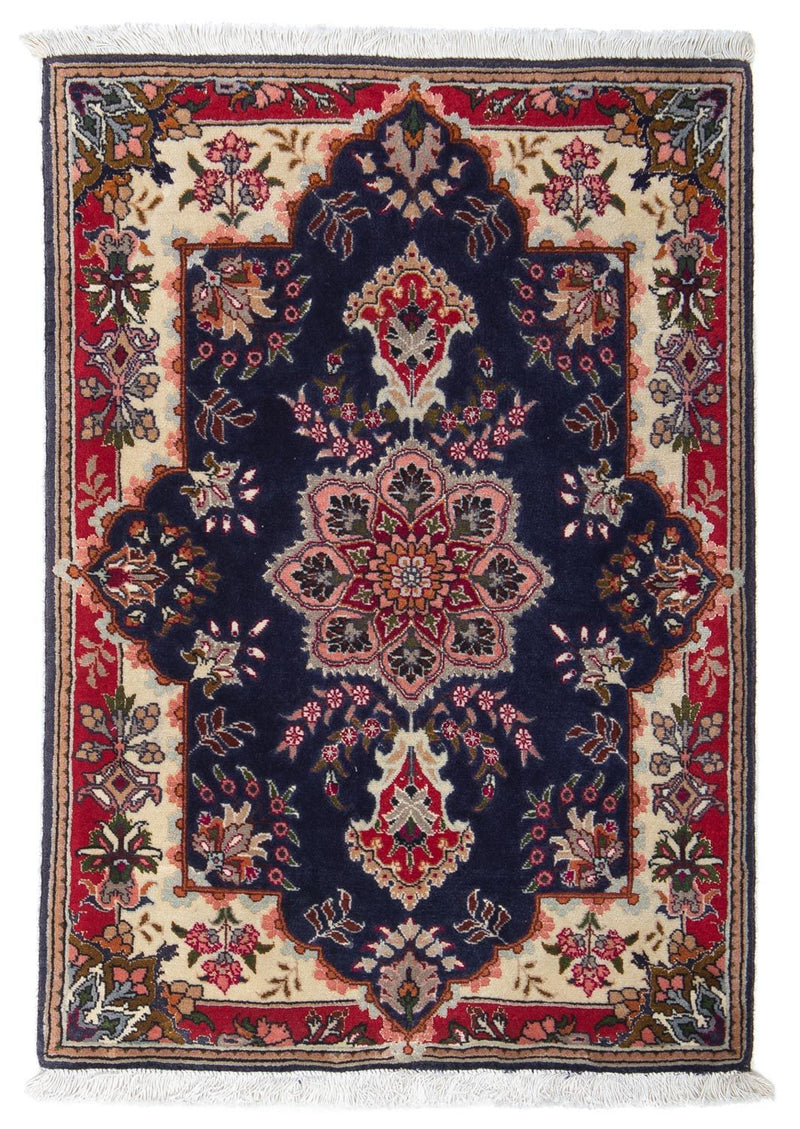 Tapis persan - Tabriz - Royal - 92 x 62 cm - bleu foncé