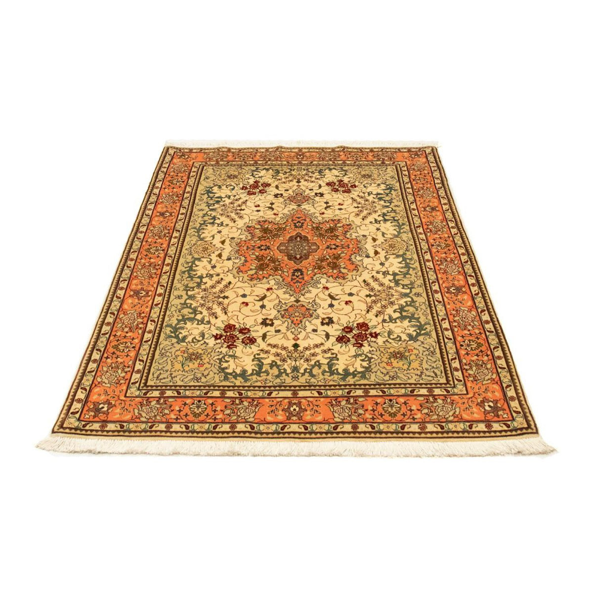 Tapis persan - Tabriz - Royal - 155 x 101 cm - beige