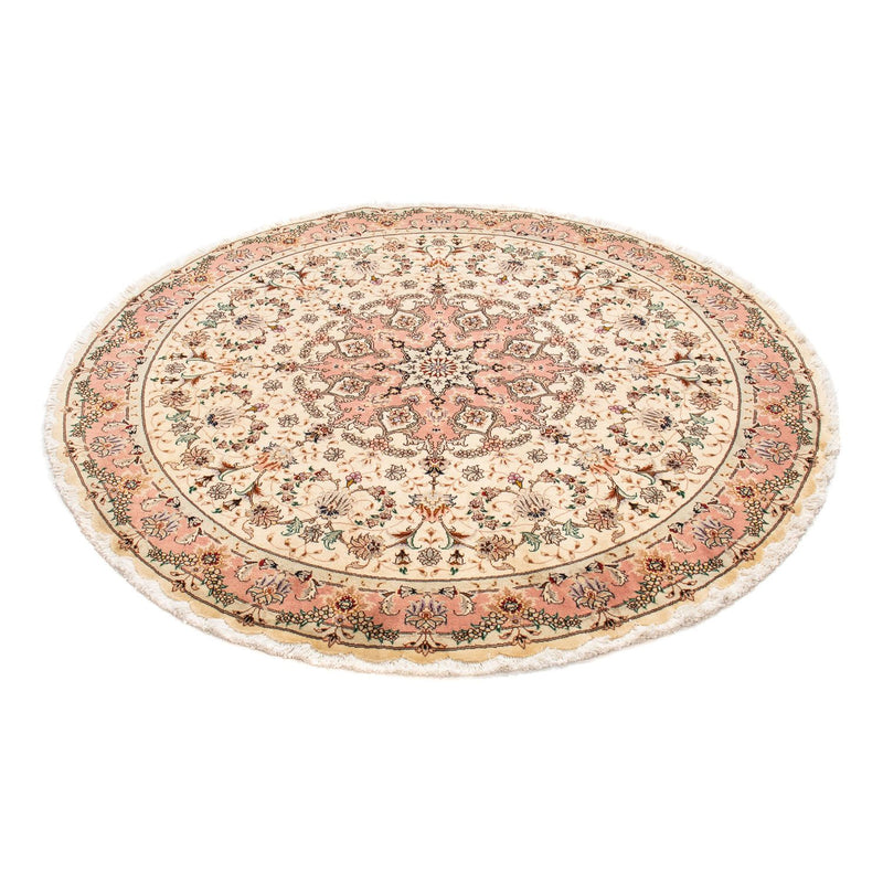 Tapis persan - Tabriz - Royal ronde  - 150 x 150 cm - beige