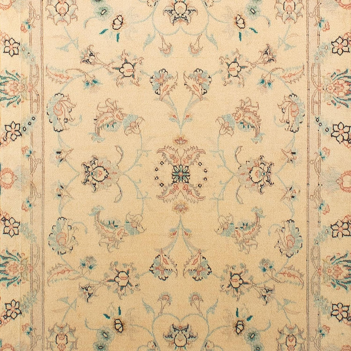 Tapis de couloir Tapis persan - Tabriz - Royal - 292 x 79 cm - marron clair