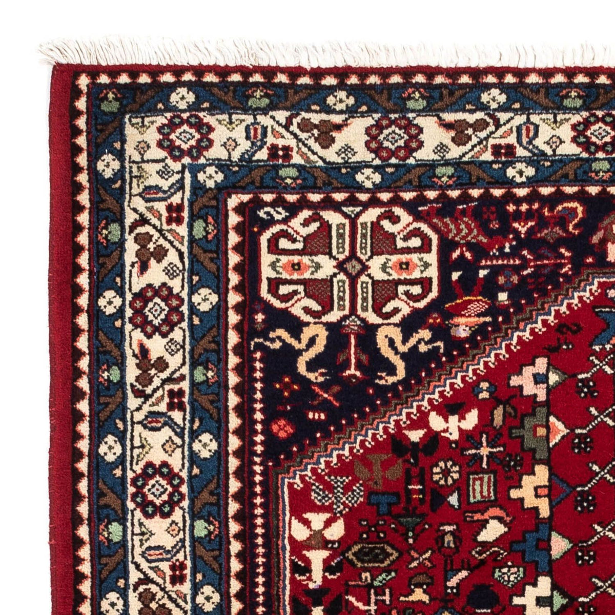 Tapis persan - Nomadic - 150 x 101 cm - rouge foncé