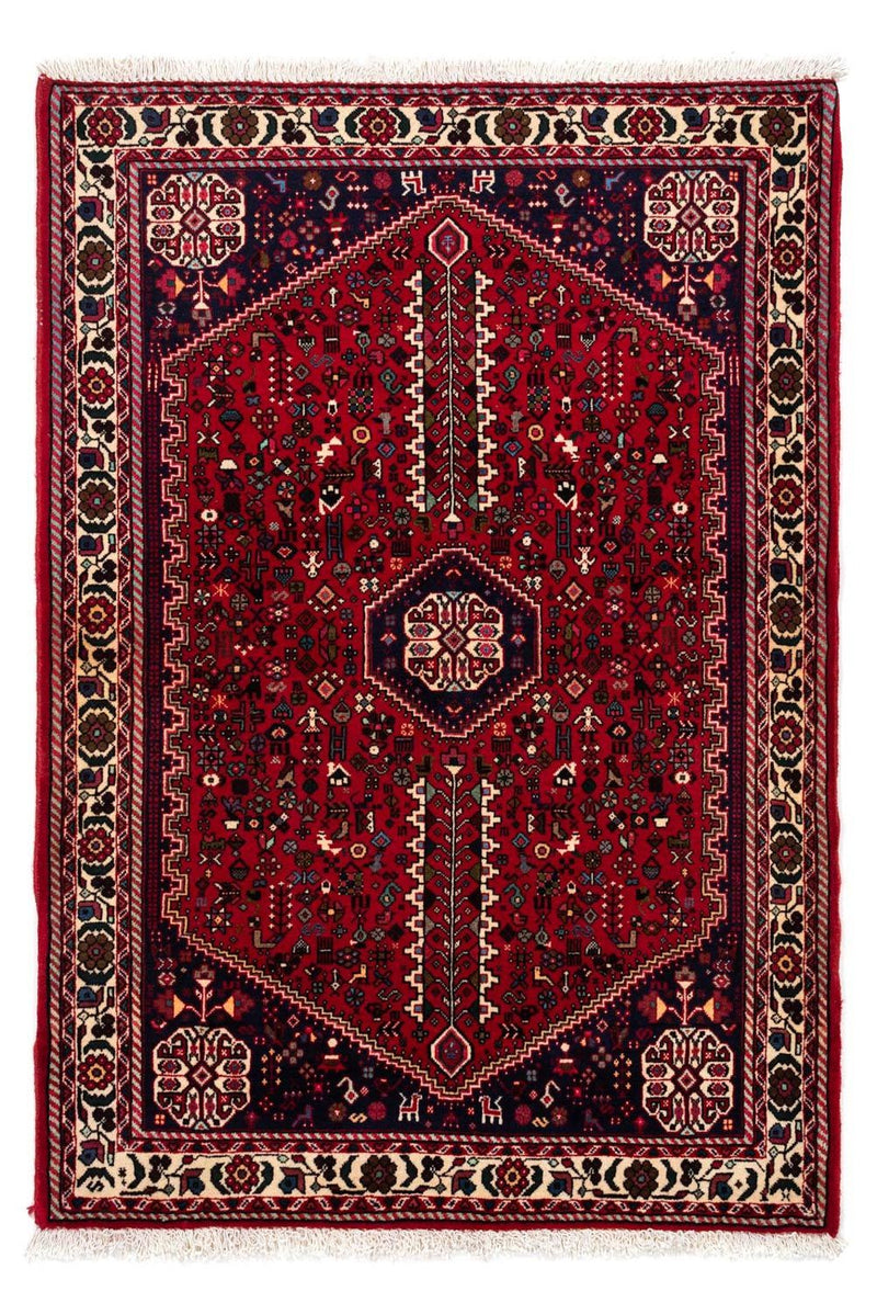 Tapis persan - Nomadic - 149 x 106 cm - rouge foncé