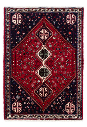 Tapis persan - Nomadic - 145 x 100 cm - rouge foncé