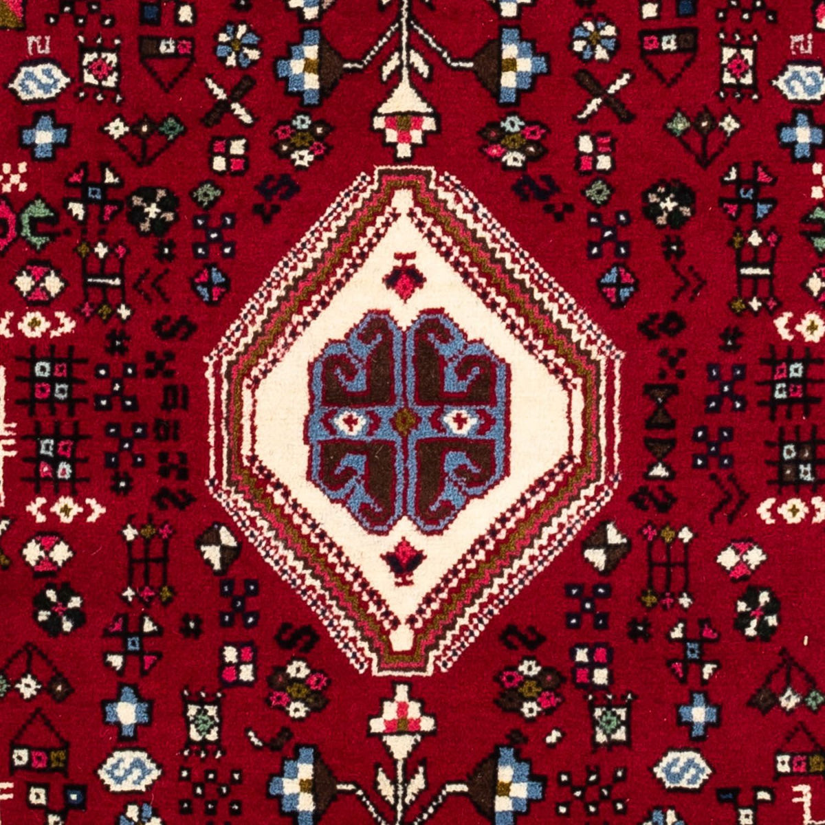 Tapis persan - Nomadic - 150 x 98 cm - rouge foncé