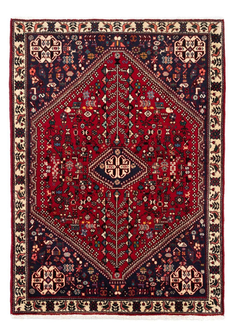 Tapis persan - Nomadic - 154 x 107 cm - rouge foncé