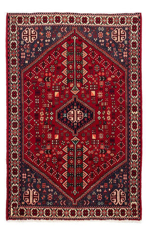Tapis persan - Nomadic - 144 x 100 cm - rouge foncé