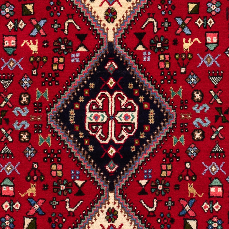 Tapis persan - Nomadic - 148 x 98 cm - rouge foncé