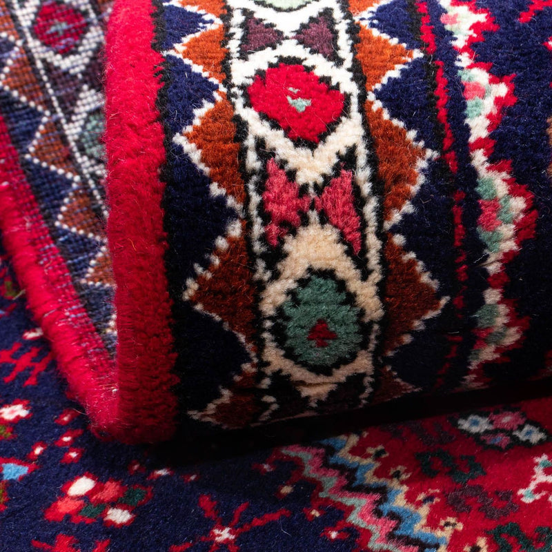 Tapis persan - Nomadic - 148 x 98 cm - rouge foncé