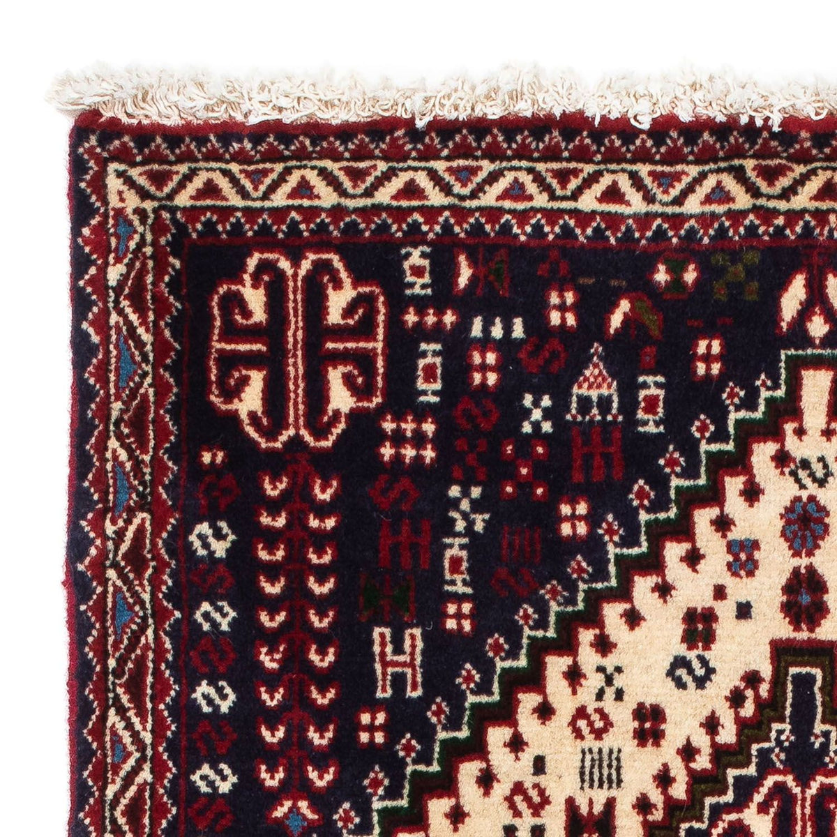 Tapis persan - Nomadic - 121 x 77 cm - beige