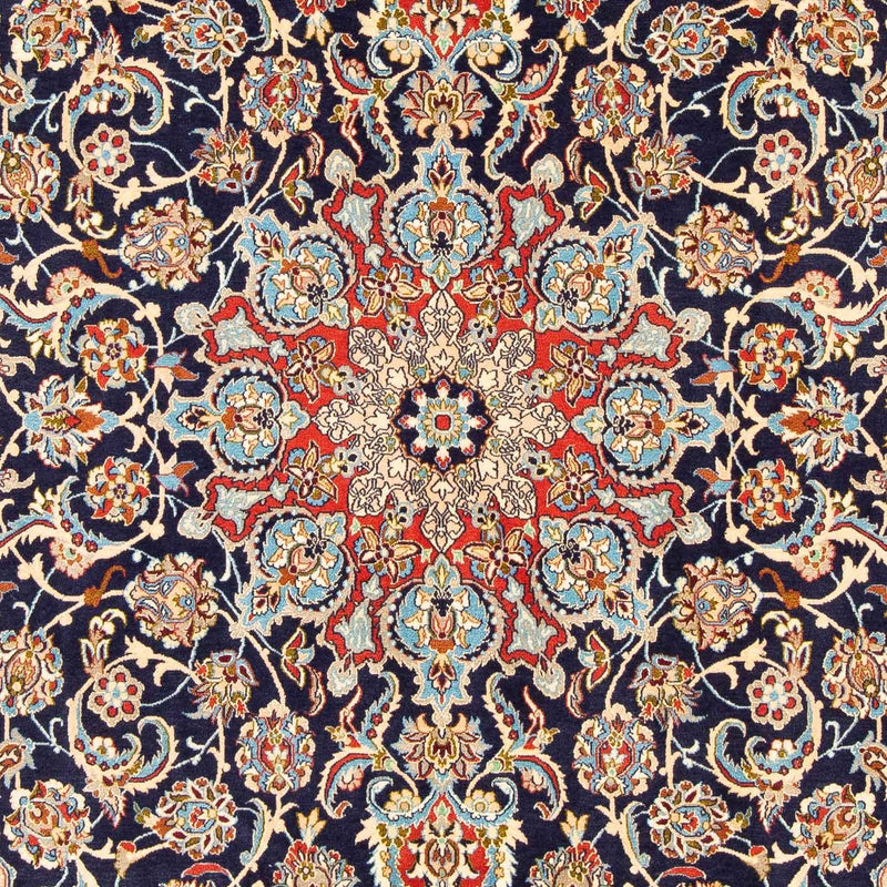 Tapis persan - Isfahan - Premium - 308 x 200 cm - bleu foncé