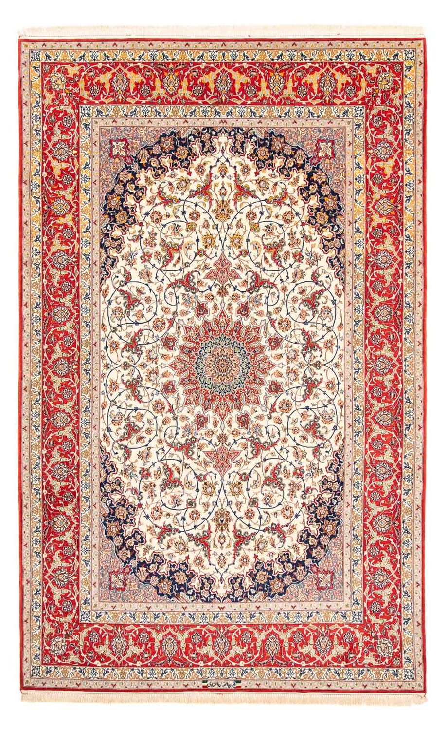 Tapis persan - Isfahan - Premium - 310 x 197 cm - rouge