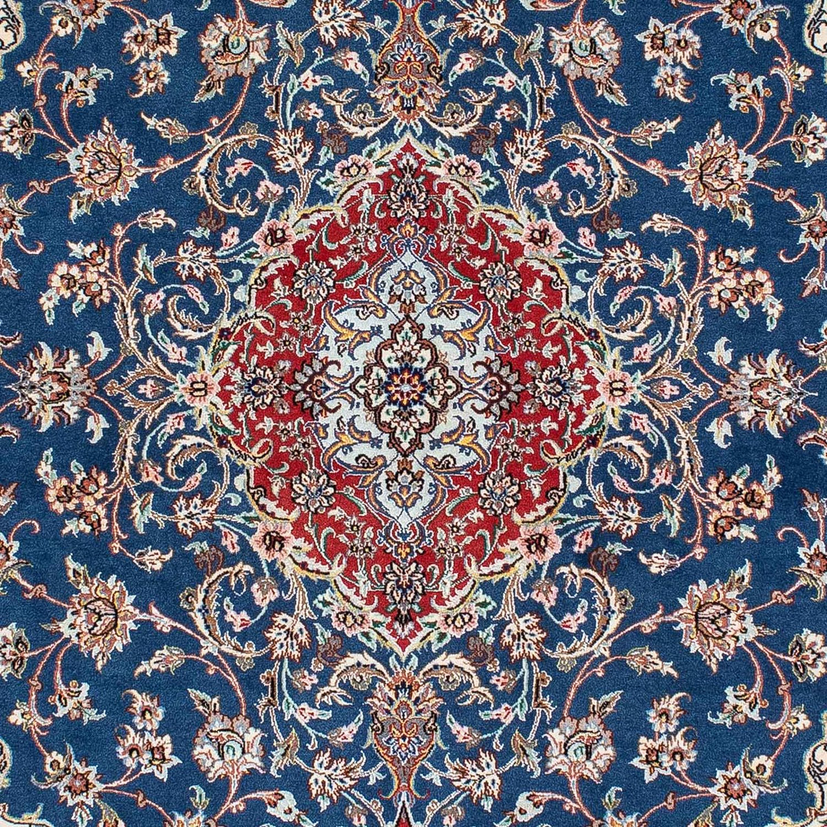 Tapis persan - Isfahan - Premium - 198 x 133 cm - bleu