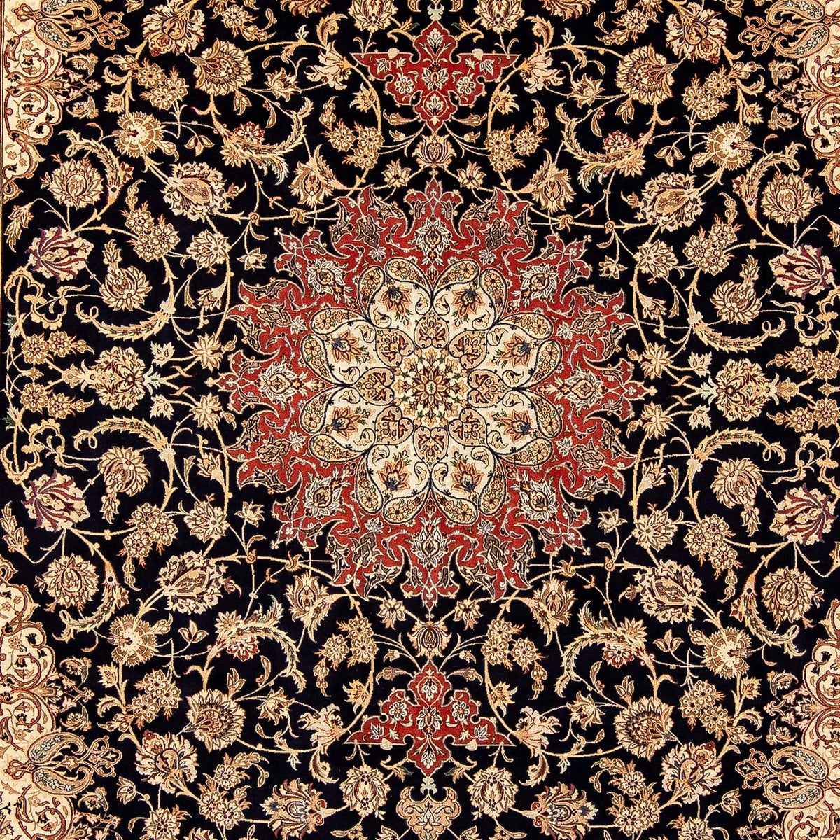 Tapis persan - Isfahan - Premium - 344 x 255 cm - rouge foncé