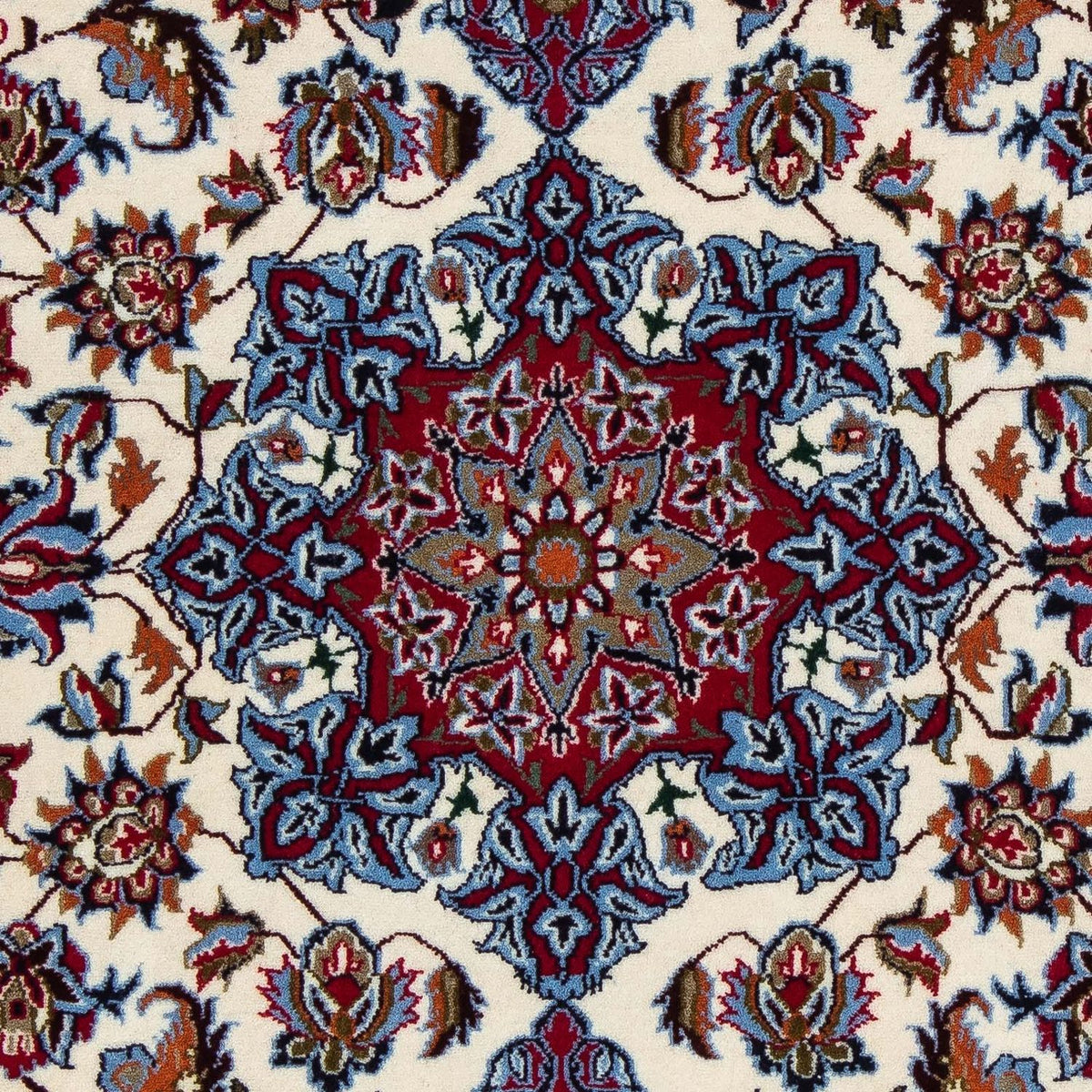 Tapis persan - Isfahan - Premium - 102 x 70 cm - rouge foncé