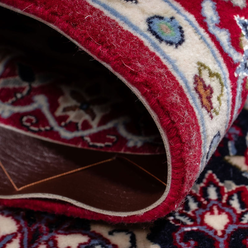 Tapis persan - Isfahan - Premium - 104 x 73 cm - rouge foncé