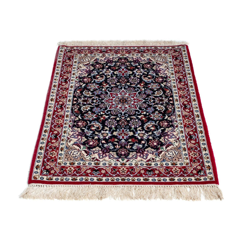 Tapis persan - Isfahan - Premium - 104 x 73 cm - rouge foncé