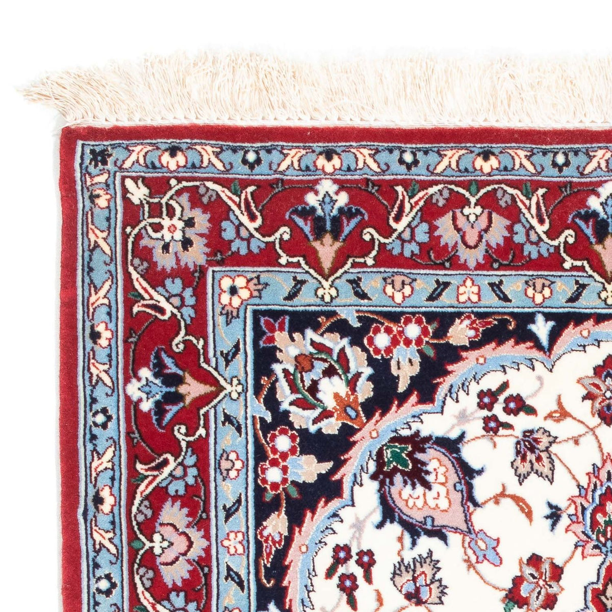 Tapis persan - Isfahan - Premium - 121 x 82 cm - beige