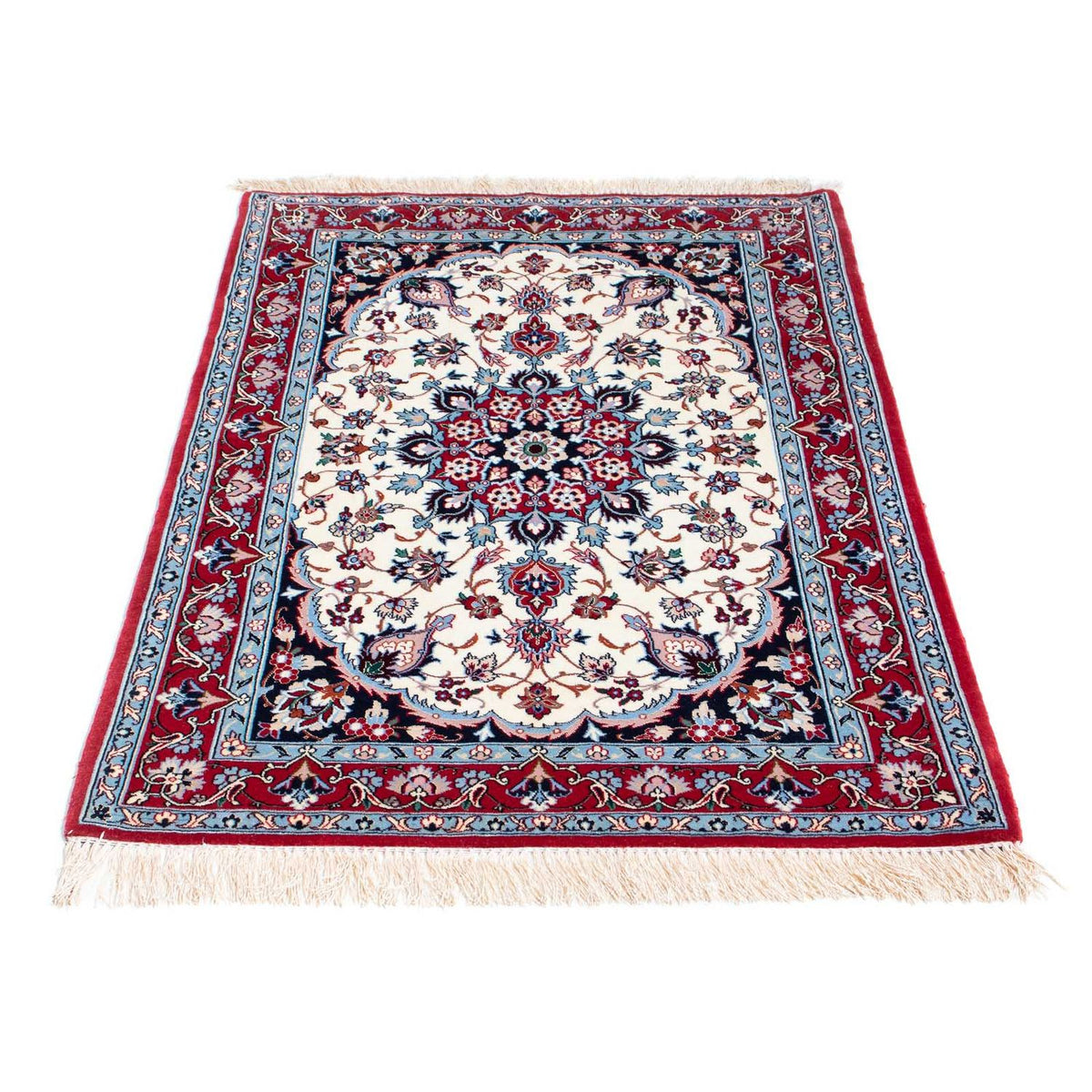 Tapis persan - Isfahan - Premium - 121 x 82 cm - beige