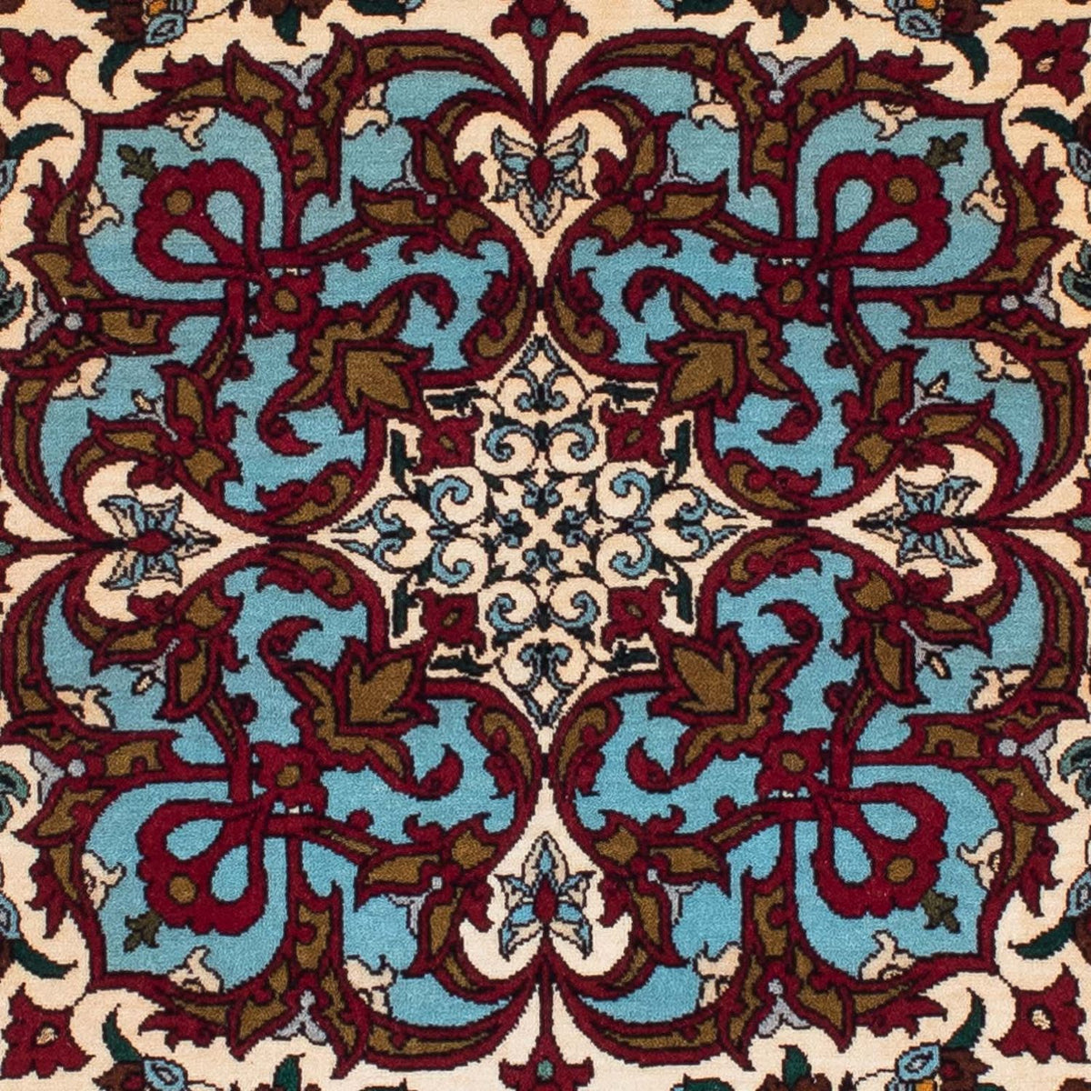 Tapis persan - Isfahan - Premium - 137 x 90 cm - rouge foncé