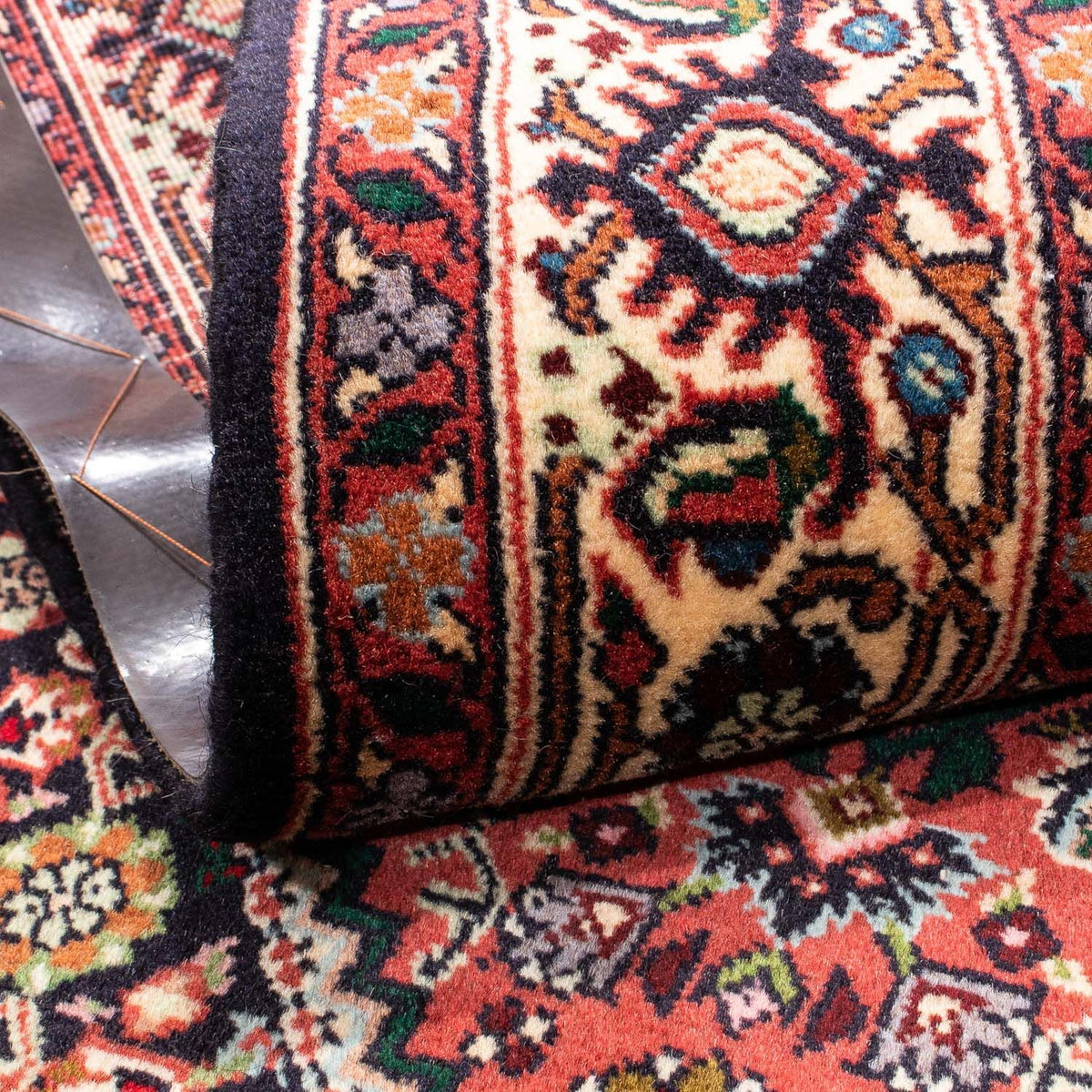 Tapis persan - Bidjar - 165 x 98 cm - rouge clair