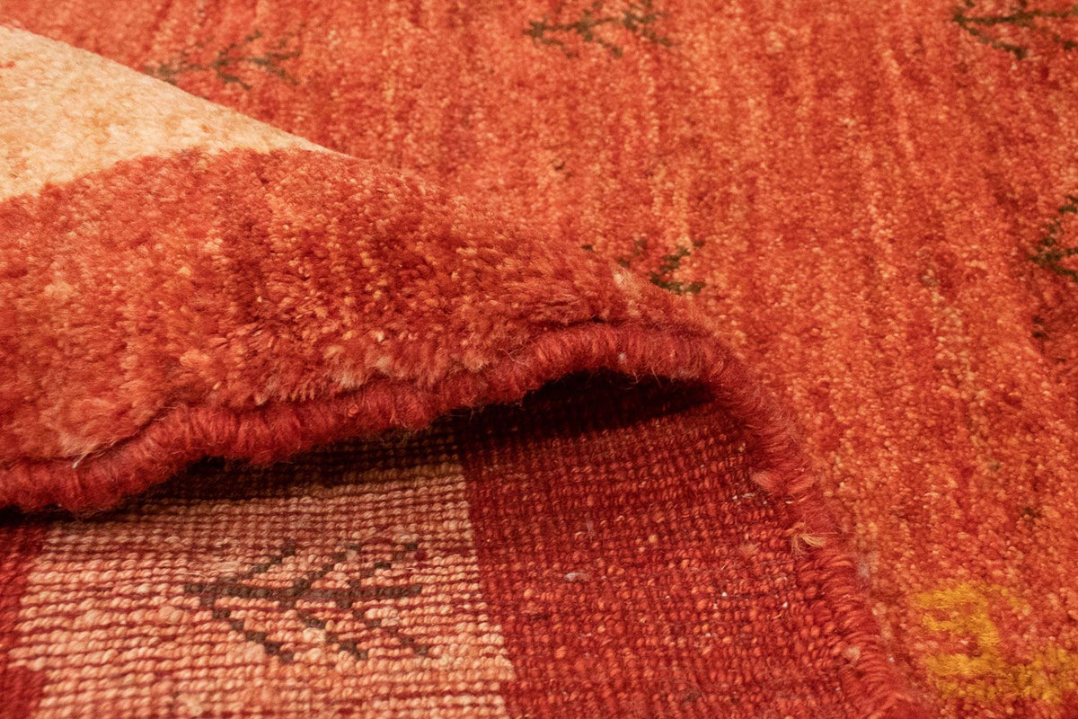 Tapis Gabbeh - Loribaft Persan - 194 x 156 cm - rouge