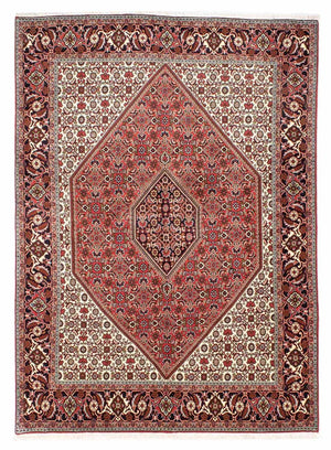 Tapis persan - Bidjar - 245 x 172 cm - rouge clair