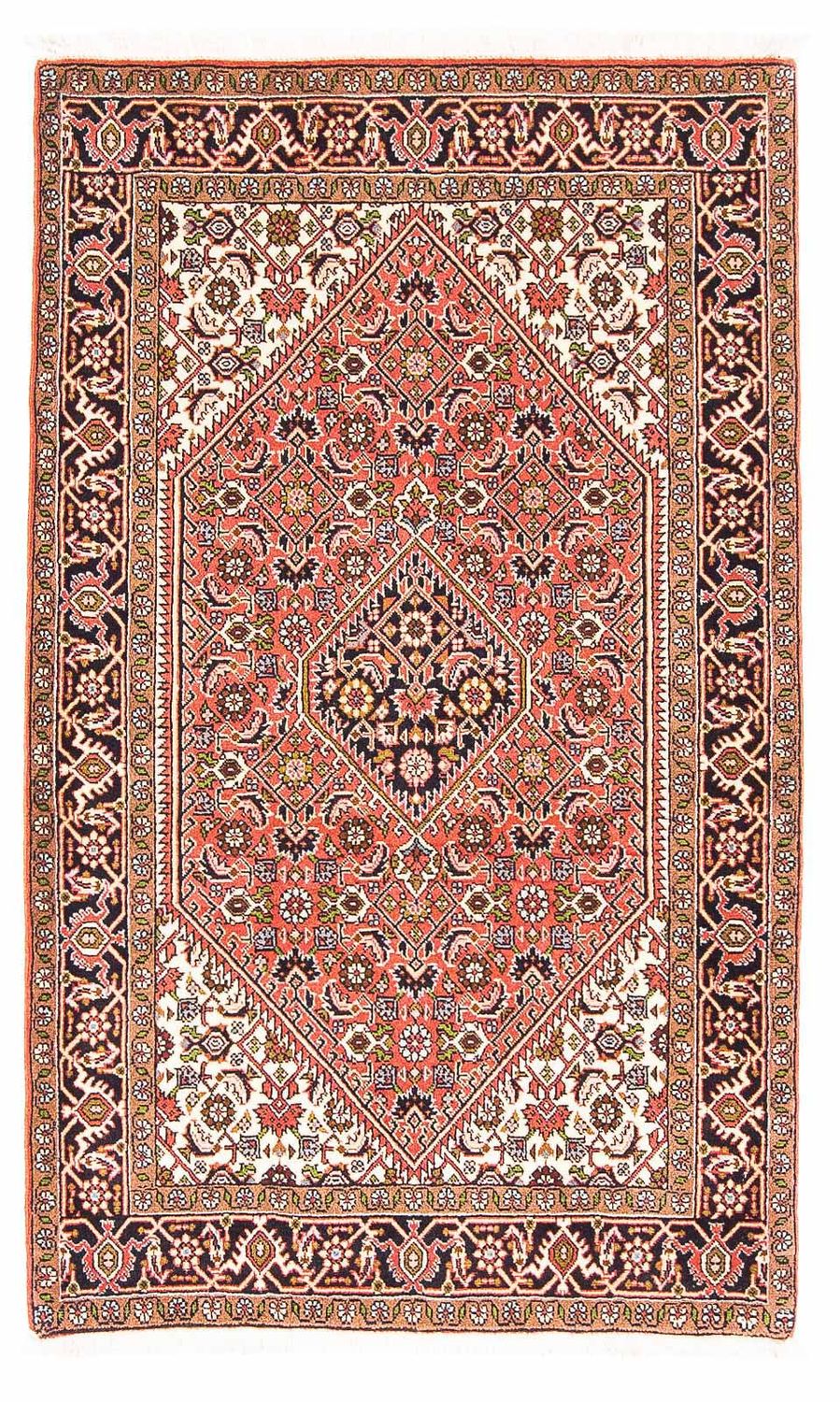 Tapis persan - Bidjar - 140 x 87 cm - rouge clair