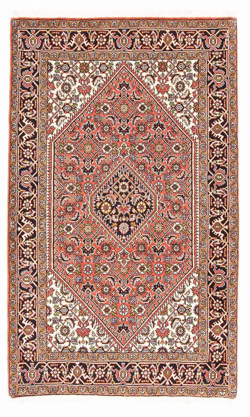 Tapis persan - Bidjar - 140 x 87 cm - rouge clair