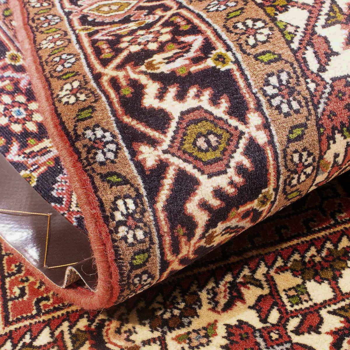 Tapis persan - Bidjar - 140 x 87 cm - rouge clair