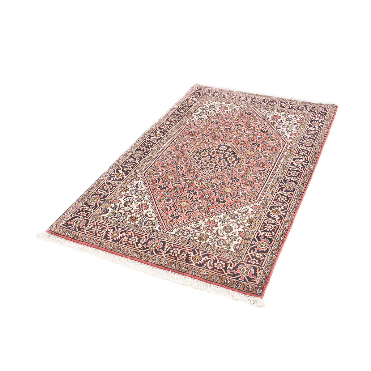 Tapis persan - Bidjar - 140 x 87 cm - rouge clair