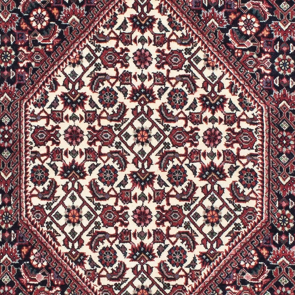 Tapis de couloir Tapis persan - Bidjar - 206 x 73 cm - bleu foncé