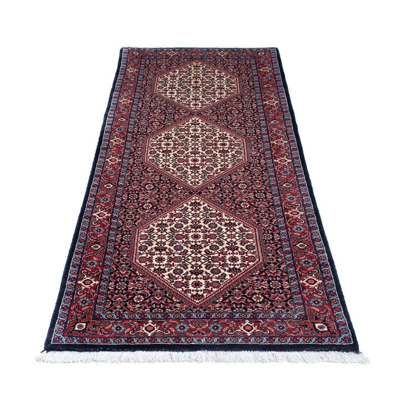 Tapis de couloir Tapis persan - Bidjar - 206 x 73 cm - bleu foncé