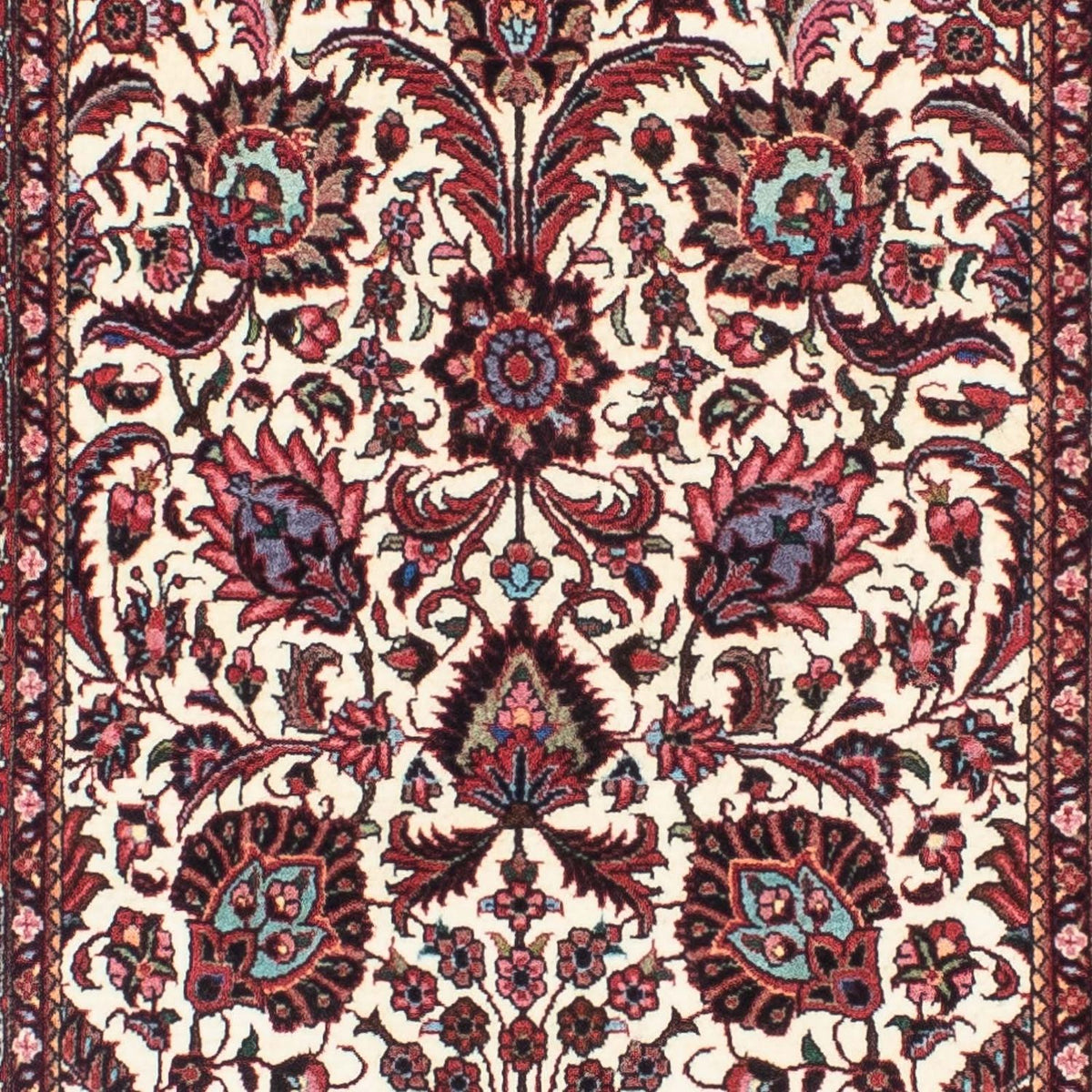 Tapis de couloir Tapis persan - Bidjar - 291 x 80 cm - beige