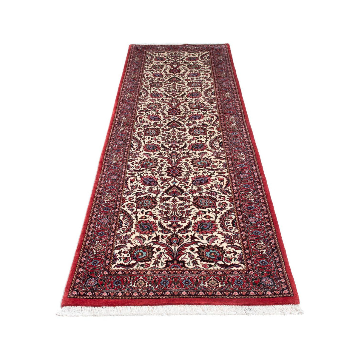 Tapis de couloir Tapis persan - Bidjar - 291 x 80 cm - beige