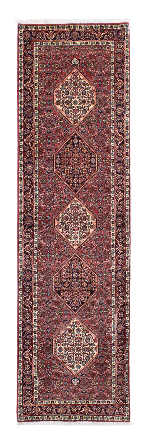 Tapis de couloir Tapis persan - Bidjar - 292 x 81 cm - rouge clair